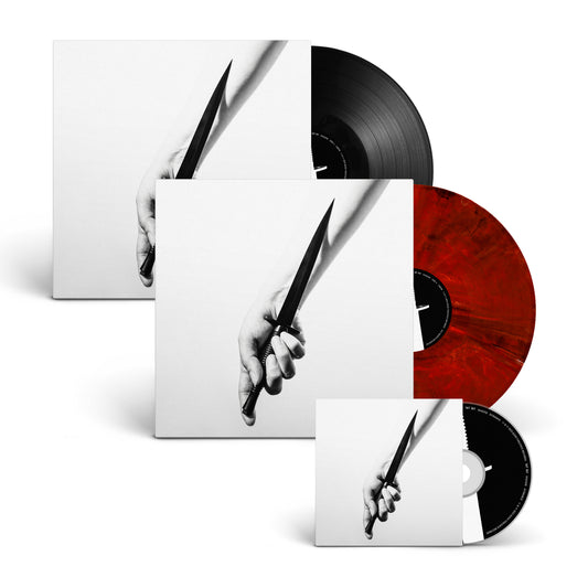 IST IST - 'DAGGER' - Ruby Red Marble 12" Vinyl + Black 12" Vinyl + CD Bundle