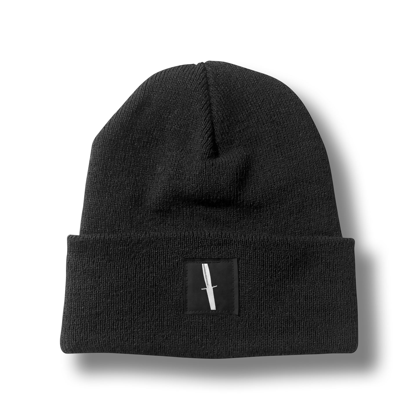 Black 'DAGGER' Patch Beanie
