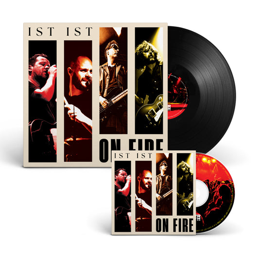 IST IST - 'ON FIRE' - Black 12" Vinyl + CD Bundle