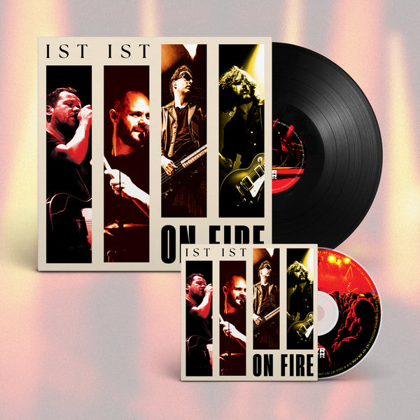 IST IST - 'ON FIRE' - Black 12" Vinyl + CD Bundle
