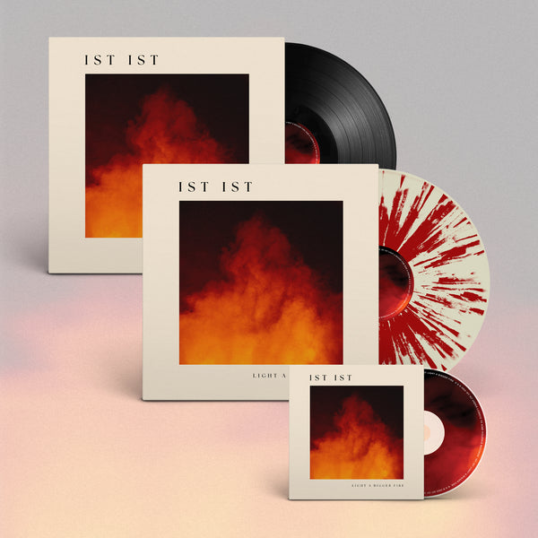IST IST - 'Light A Bigger Fire' - Cream & Crimson 12" Vinyl + Black 12" Vinyl + CD Bundle