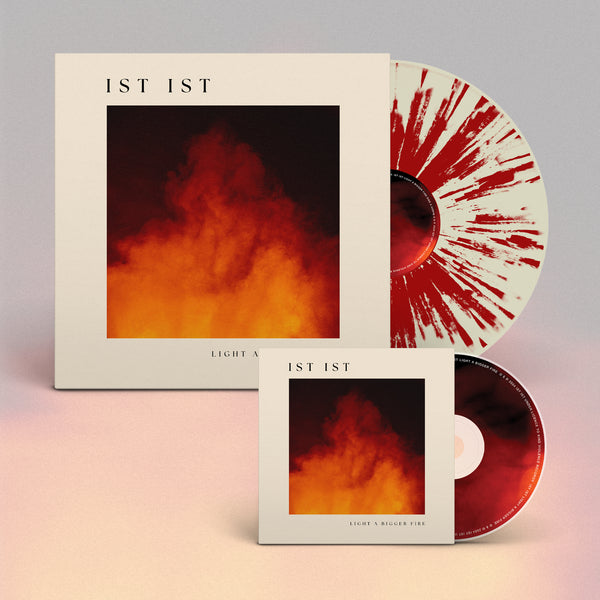 IST IST - 'Light A Bigger Fire' - Cream & Crimson 12" Vinyl + CD Bundle