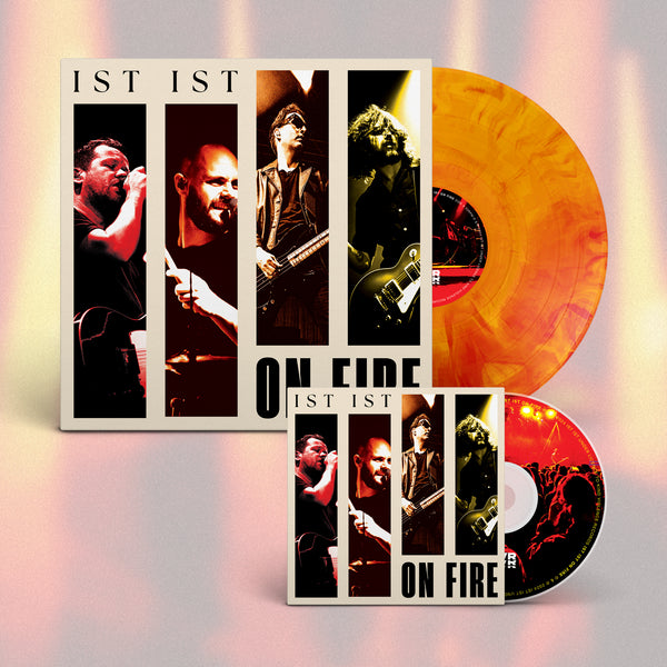 IST IST - 'ON FIRE' - Solar Flare 12" Vinyl + CD Bundle
