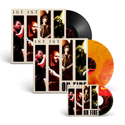 IST IST - 'ON FIRE' - Solar Flare 12" Vinyl + Black 12" Vinyl + CD Bundle