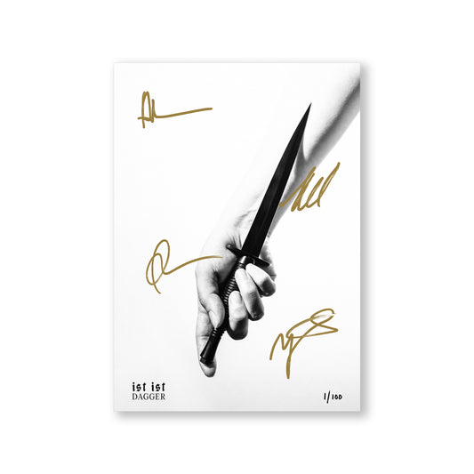 Signed 'DAGGER' Album Artwork Print