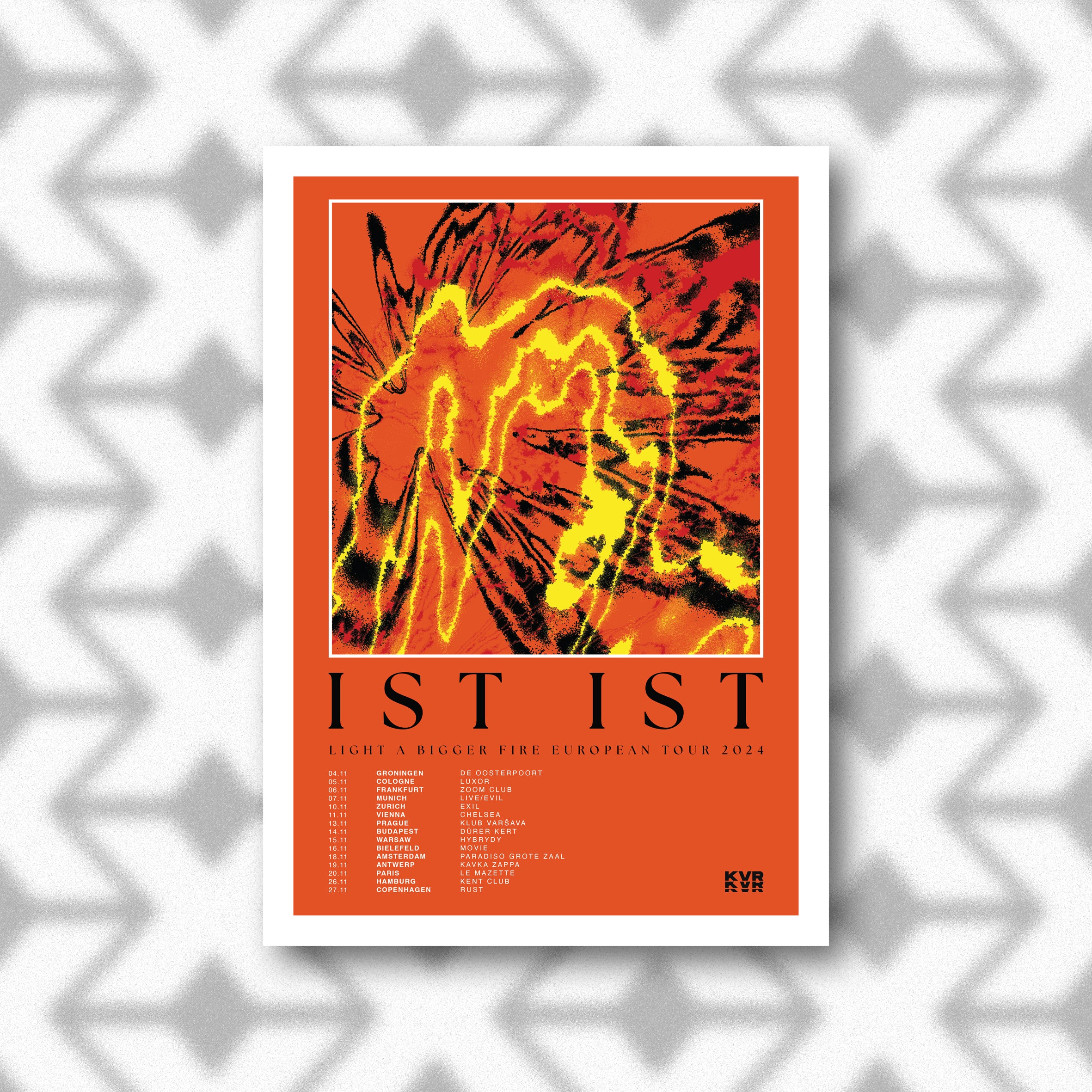 'Light A Bigger Fire' European Tour A3 Art Print – IST IST