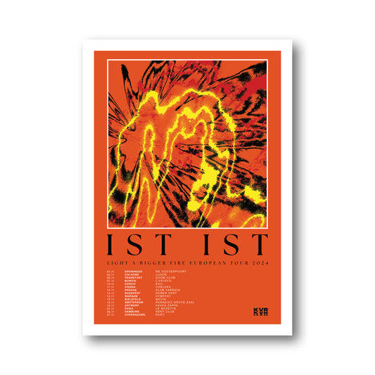 'Light A Bigger Fire' European Tour A3 Art Print
