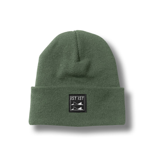 Olive Logo Patch Beanie