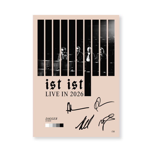 'Live in 2026' Signed A3 Print