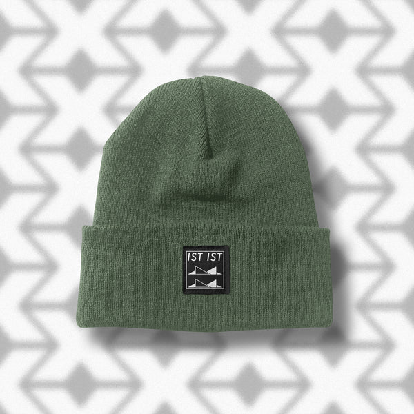 Olive Logo Patch Beanie