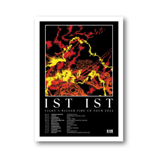 'Light A Bigger Fire' UK Tour A3 Art Print