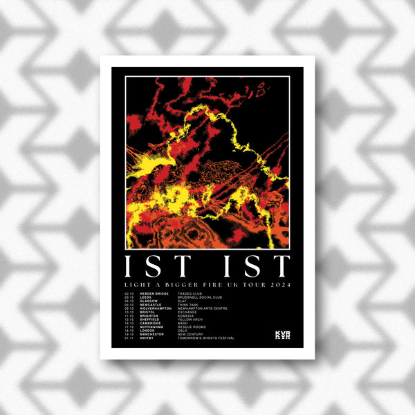 'Light A Bigger Fire' UK Tour A3 Art Print