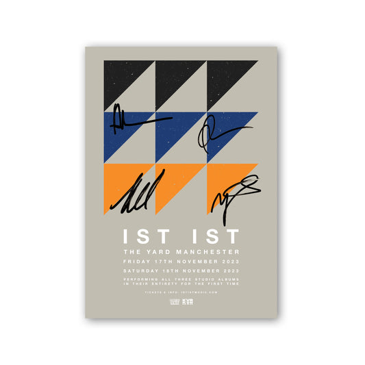 The Yard Album Shows Signed A2 Poster - Grey